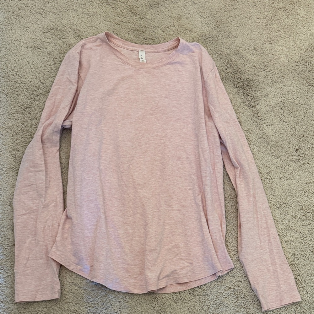 lululemon athletica Light Pink Long Sleeve Top